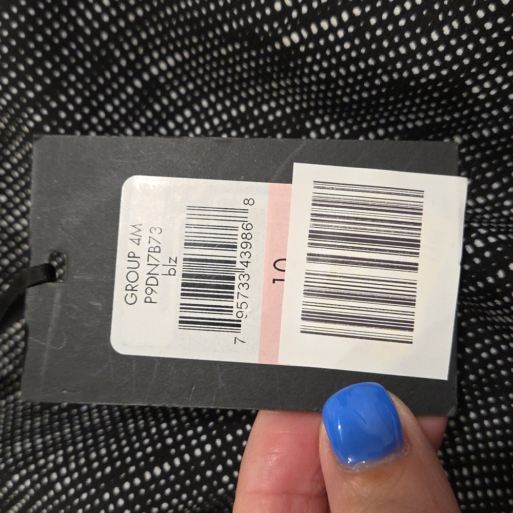 DKNY Asymmetrical Skirt in Black, Pink, and White Size 10, New With Tags! - Picture 4 of 14